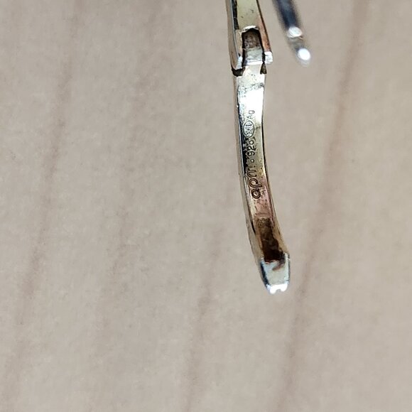 APM Monaco 925 Silver Mini Pave Hoop earrings - sterling silver & cubic zirconia - Picture 4 of 7